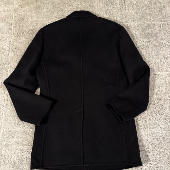 John Varvatos 100% Wool Navy Blue Overcoat 48R EU/38 R US - Picture 5 of 5